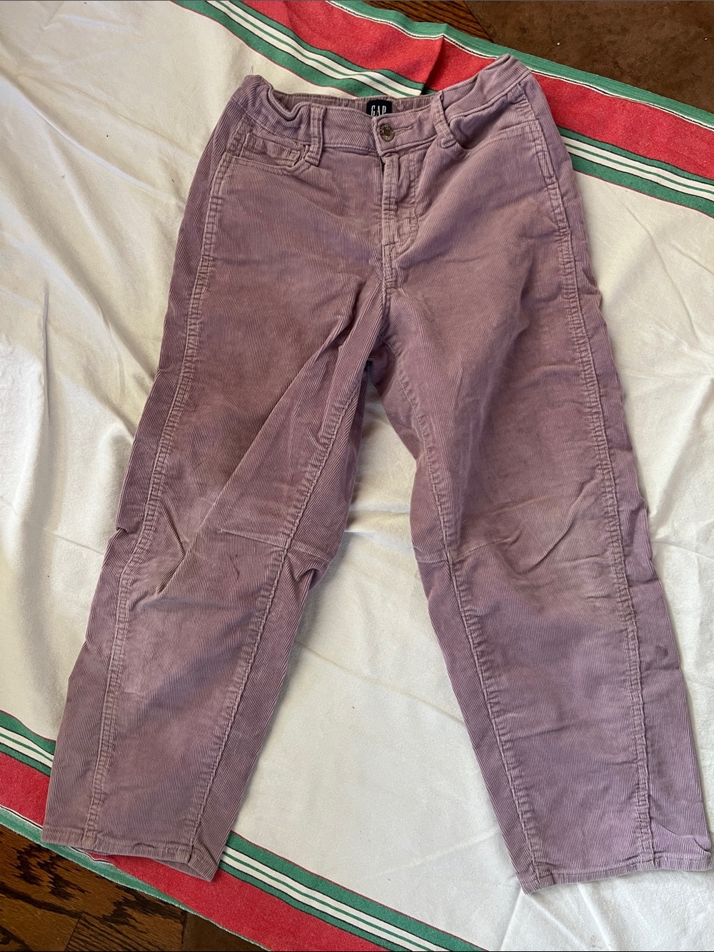 GAP Kids Barrel Corduroy Pants in Lavender